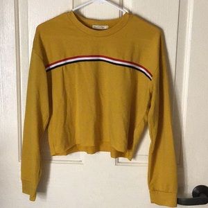 Yellow long sleeve crop top ❗️FINAL SALE❗️